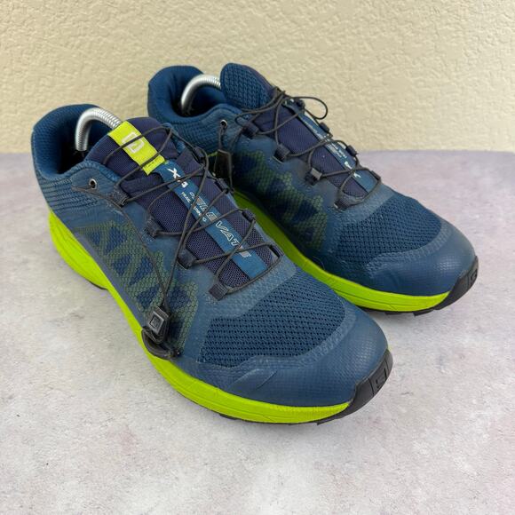 Salomon XA Elevate Sneakers Mens 11.5 400064 Blue Trail Running Athletic Shoes